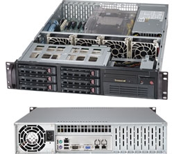 Supermicro 2U Server Barebone SYS-6027B-TLF Dual socket B2 (LGA 1356) supports Intel Xeon processor E5-2400 IntelÂ® 82574L Dual port GbE Integrated IPMI 2.0  6x Hot-swap 3.5" SATA2 HDD Bays 650W High-efficiency Power Supply Full Warranty