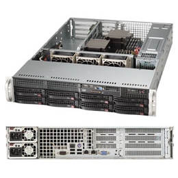 Supermicro 2U Server Barebone SYS-6027B-URF Dual socket B2 (LGA 1356) supports Intel Xeon processor E5-2400Intel i350 Dual port Gigabit Ethernet Controller 2x LAN ports  8x 3.5" Hot-swap SAS/SATA HDD bays 740W Redundant Power Supplies Full Warranty