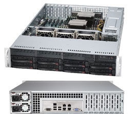 Supermicro Superserver SYS-6027R-3RF4+ 2U DP Xeon E5-2600 LGA2011 8-Core DDR3 8x3.5-in SAS/SATA3 Hot-Swap R740W