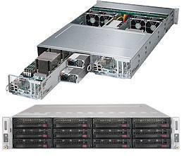 Supermicro SYS-6028TP-DNCTR SuperServer/ TwinPro Server/ 2U Rackmount/ X10DRT-PT/ Dual LGA2011/ IntelÂ® X540 Dual port 10GBase-T/  Integrated IPMI 2.0 with KVM and Dedicated LAN/ Broadcom 3008 SAS3 controller/ 1600W Power Supply Titanium Level