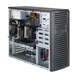 Supermicro Mid-Tower SuperServer SYS-7037A-iL Dual socket B2 (LGA 1356) supports Intel Xeon processor E5-2400 v2 IntelÂ® C602 chipset 4x Fixed 3.5" Drive Bays Optional 4x Fixed 2.5" SATA2/3 HDD Bays 500W High Efficiency Power Supply Full Warranty