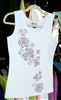 Christine Alexander White Tank w/Pink Flowers