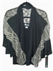 Christine Alexander Black Shell Cardigan w/Black Crystals