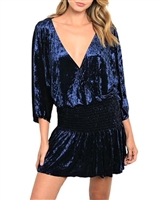 blue_crushed_velvet_romper_mini_dress