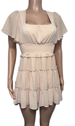 beige_ruffled_mini_dress