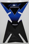 Yamaha R1 CARBON FIBER Look Tank Pad - Blue