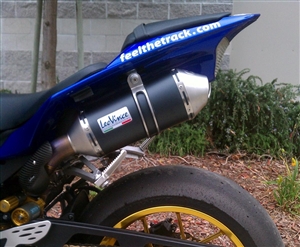 2009-2014 Yamaha YZF 1000 R1 Leo Vince (8916L) SBK Italia - Unlimited EVO II Black Aluminum Slip On Exhaust (Conical End Caps) - Limited Edition