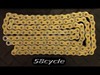 EK 525 MVXZ 130 link X-Ring Chain with Rivet X-Ring Master Link - Gold