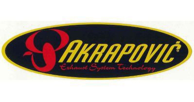 Akrapovic Exhaust Aluminized Canister Sticker Decal - Extra Small