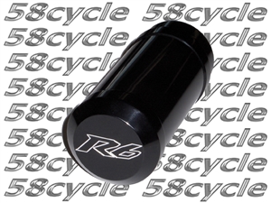 2006-2016 Yamaha R6 Black Limited Edition Billet Aluminum Clutch Slider - R6 Logo End Cap