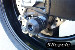 2005-2006 Ducati 999/R/S DELRIN Swingarm Race SUPER Spools - Black