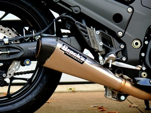 2006-2017 Kawasaki ZX14 Brock's Performance CT Megaphone Full Exhaust System 17" Muffler (393888)