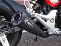 2014-2015 Honda Grom MSX125 Brock's ShortMeg 2 Full Exhaust System 12" Black Muffler (398165)