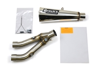 2015-2021 Yamaha R1/R1M Brock's Alien Head Slip On (3/4) Exhaust System (Single) Muffler (398477)