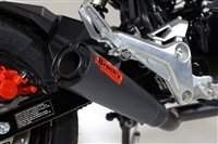 2017-2020 Honda Grom MSX125 Brock's ShortMeg 2 Full Exhaust System 12" Black Muffler (398646)
