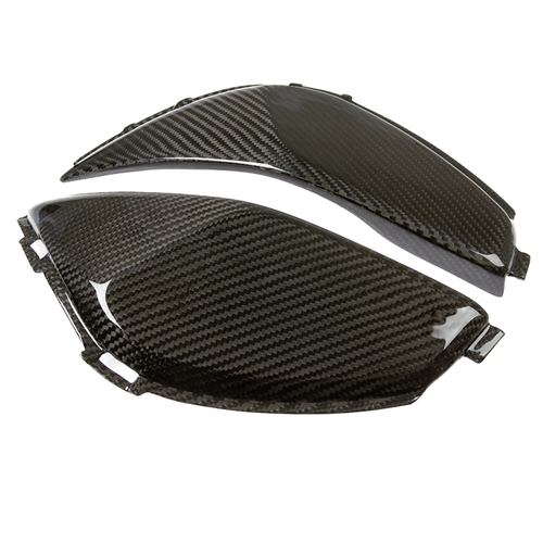 2008-2011 Honda CBR1000RR Carbon Dynamics Carbon Fiber Fuel Tank Side Panels / Overlays