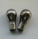 1156 Chrome Coated Bulbs (1 pair) - Single Filament