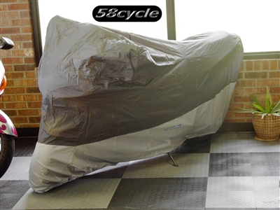 CoverMax Large Indoor / Outdoor Water-Resistant Sportbike Motorcycle Cover