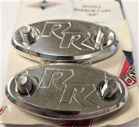 Honda RR Polished Billet Aluminum Mirror Block Off Plates - BLOWOUT