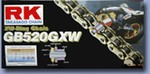 Gold RK 520 GXW, 140 link X-Ring Chain with Rivet X-Ring Master Link