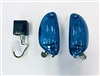 2005-2016 Suzuki GSXR1000 Clear Alternatives Front Blue Turn Signal Lights with LED Board (CTS-0050-L-B)