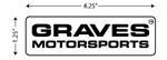 Graves Motorsports Company Logo Sticker (ST005)