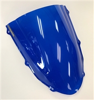 Hotbodies Racing: Kawasaki ZX10R (2004-2005) GP (Grand Prix) Windscreen/Windshield (Dual Radius/Double Bubble) - Blue - (K0410R-WGP-BLU)