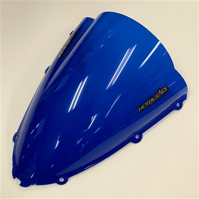 Hotbodies Racing: 2006-2022 Kawasaki ZX14 (2006-2010) GP (Grand Prix) Windscreen/Windshield (Dual Radius) - Blue - (K0614-WGP-BLU)