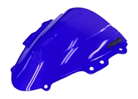 Hotbodies Racing: Suzuki GSXR600/750 (2004-2005) GP (Grand Prix) Windscreen/Windshield (Dual Radius/Double Bubble) - Blue - (S04GS-WGP-BLU)