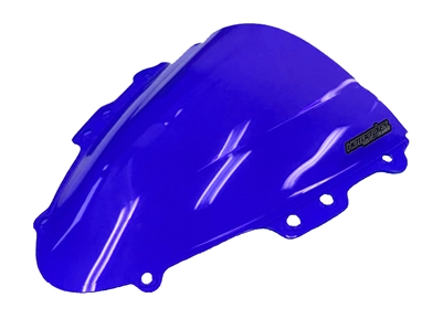 Hotbodies Racing: Suzuki GSXR600/750 (2004-2005) GP (Grand Prix) Windscreen/Windshield (Dual Radius/Double Bubble) - Blue - (S04GS-WGP-BLU)