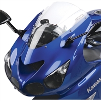 2006-2022 Kawasaki ZX14 Hotbodies Racing Grand Prix - Dual Radius Windshield / Windscreen - Clear (K0614-WGP-CLR)
