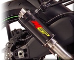 2008-2010 Kawasaki ZX10R Hotbodies MGP Slip On Exhaust - Carbon Fiber