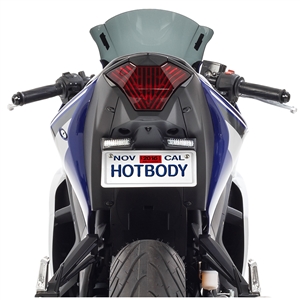 Hotbodies Racing: Yamaha YZF-R3 (2015-2022) ABS License Plate TAG Bracket / Undertail - Textured Black (81502-1000)