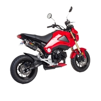 2013-2016 Honda Grom Hotbodies MGP Slip On Exhaust - Carbon Fiber