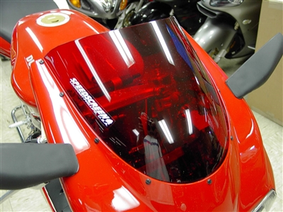 1994-2002 Ducati 916 Lockhart Phillips Transparent Red Speedscreen Windshield/Windscreen (101-WS2005TR)