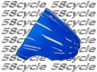 2003-2004 Kawasaki ZX6RR / ZX6R 636 Lockhart Phillips Transparent Blue V2 Double Bubble Windshield / Windscreen (101-WS9203TB)