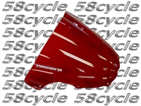 2003-2004 Kawasaki ZX6RR / ZX6R 636 Lockhart Phillips Transparent Red V2 Double Bubble Windshield / Windscreen (101-WS9203TR)