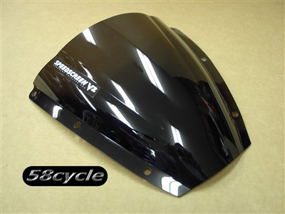 2003-2004 CBR600RR Lockhart Phillips Dark Smoke V2 Double Bubble Windshield/Windscreen (101-WS3211DS)