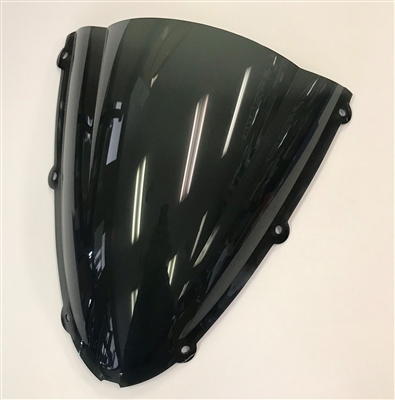 2005-2006 Kawasaki ZX6RR / ZX6R 636 Lockhart Phillips Dark Smoke V2 Double Bubble Windshield / Windscreen (101-WS9205DS)