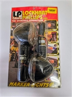 LP USA SPORTBIKE SHORT STALK VI TURN SIGNAL BLACK / CLEAR DUAL FILAMENT (LP PN 122-9913)