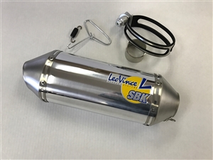 Leo Vince Unlimited Shorty Slip On Exhaust SBK Replacement Canister Kit Polished
