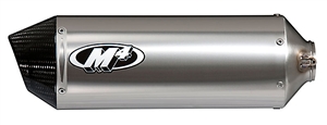 2004-2007 Honda CBR600 F4i M4 Standard Mount Slip On Exhaust System w/ Stainless Steel Tubing - Titanium Muffler (HO6516)