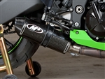 2008-2010 Kawasaki Sport ZX10 M4 Street Slayer Slip On Exhaust System w/ Stainless Tubing - Carbon Fiber Muffler (KA9734)