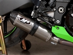 2008-2010 Kawasaki Sport ZX10 M4 Street Slayer Slip On Exhaust System w/ Stainless Tubing - Titanium Muffler (KA9736)