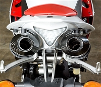 2009-2014 Yamaha R1 M4 Standard Dual Undertail Slip On Exhaust System - Carbon Fiber Mufflers (YA9924)
