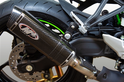 2023-2026 Kawasaki ZX4R / ZX4RR M4 Exhaust X-96 Carbon Fiber Slip On (KA4414)