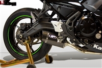 2017-2025 Kawasaki Ninja 650 M4 Full Exhaust System w/ Carbon Fiber Muffler (KA6624)