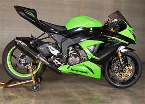 2009-2025 Kawasaki ZX6R M4 Standard Slip On Exhaust System MC36 Carbon Fiber Muffler (KA6934)