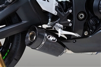 2021-2024 Kawasaki Ninja ZX10R M4 Street Slayer SlipOn Exhaust System Carbon Fiber Muffler (KA9964)