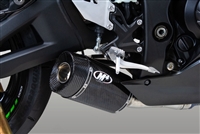 2021-2025 Kawasaki Ninja ZX10R M4 Street Slayer Slip On Exhaust System Carbon Fiber Muffler (KA9964)